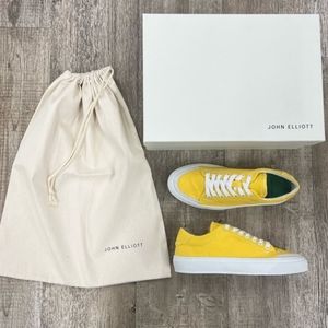 John Elliott Haze Canvas Low Top Sneakers Canary EU 40 US 7 Unisex 3047